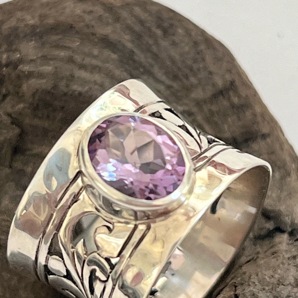 Janice Girardi Sterling Silver Amethyst String. View 6